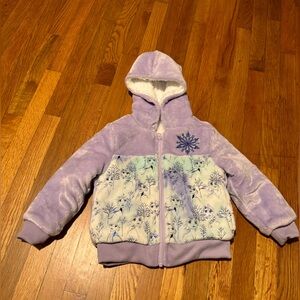FROZEN Soft fluffy Purple and light blue Jacket! Adorable